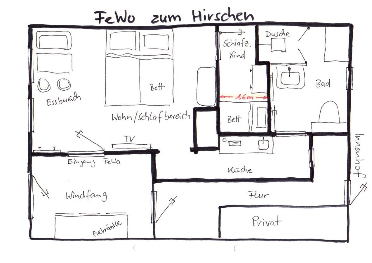 Ferienwohnung Zum Hirschen Herzberg am Harz Luaran gambar